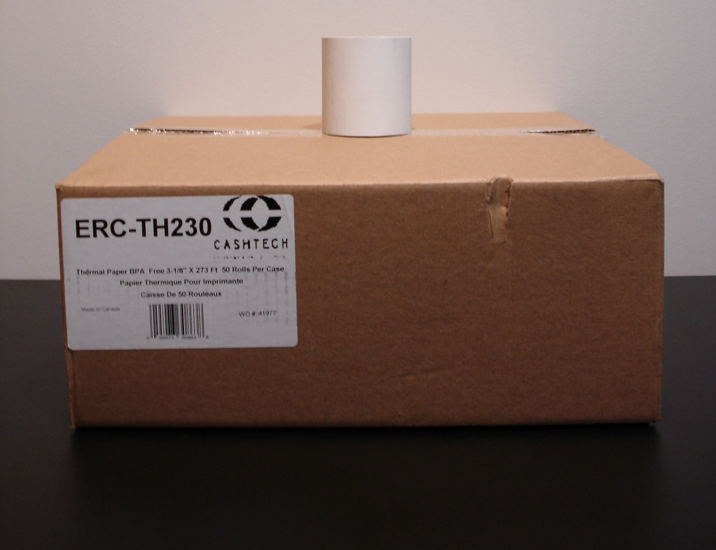 ERC-TH230 Thermal paper 3 1/8 x 3, 230 ft roll 50 rolls per case